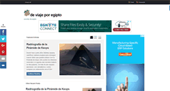 Desktop Screenshot of deviajeporegipto.com